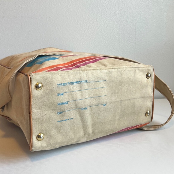 Vintage American Express Vacations Travel Messenger Bag Carry-on - Picture 3 of 6